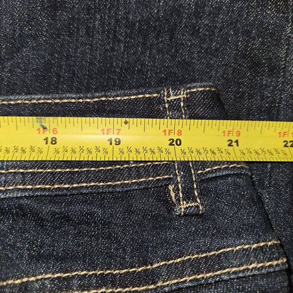 Cato Womens Size 18 Blue Jeans Curvy Stretch Distressed Button Zip Ripped - Picture 5 of 10